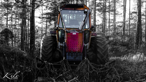 Kile Foto Natur transport traktor ps bw selective color