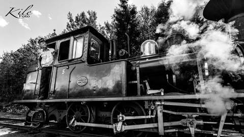 Kile Foto onLocation Setesdalsbanen kreativt portrett damplokomotiv